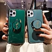 Case For Apple iPhone 11 / iPhone 11 Pro / iPhone 11 Pro Max with Stand / Pattern Back Cover Solid Colored / Cartoon TPU