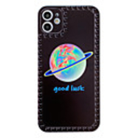 Case For Apple iPhone 11 / iPhone XR / iPhone 11 Pro Shockproof / Pattern Back Cover Word / Phrase / Cartoon Silica Gel