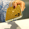 Case For Apple iPhone 11 / iPhone XR / iPhone XS Max Shockproof / Rhinestone Bumper Solid Colored Metal