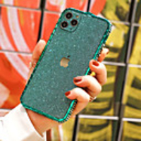 Case For Apple iPhone 11 / iPhone XR Shockproof / Rhinestone Bumper Solid Colored Metal
