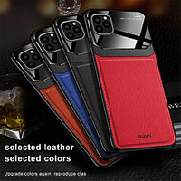 Case For Apple iPhone 11 11 Pro 11 Pro Max Shockproof Back Cover Solid Colored PU Leather Acrylic XS X XR XS Max 8 8 Plus 7 7 Plus