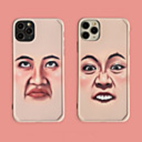 Case For Apple iphone 11 11 pro11proMax x XS XR XSMax 8p 8 7P 7 SE(2020)Cover TPU human face soft shell iphone case set