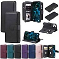 Case For Apple iPhone 11 iPhone 11 Pro iPhone 11 Pro Max Wallet Card Holder with Stand Full Body Cases Solid Colored PU Leather TPU for iPhone 12 iPhone Xs Max iPhone Xr iPhone Xs iPhone X