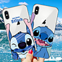 Case For Apple iPhone 11/11 Pro/11 Pro Max/XS/XR/XS Max/8 Plus/7 Plus/6S Plus/8/7/6/6s/SE/5/5S Transparent Pattern Back Cover Cute 3D Cartoon Soft TPU