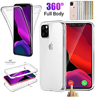 Case For Apple iPhone 12 / iPhone 12 Mini / iPhone 12 Pro Max Dustproof / Ultra-thin / Transparent Full Body Cases Transparent / Solid Colored TPU