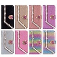 Case For Apple iPhone 12 / iPhone 12 Mini / iPhone 12 Pro Max Wallet / Shockproof / Rhinestone Full Body Cases Glitter Shine PU Leather / TPU