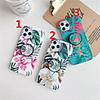 Case For Apple iPhone 12 / iPhone 12 Mini / iPhone 12 Pro Max with Stand / IMD / Frosted Back Cover Flower TPU