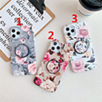 Case For Apple iPhone 12 / iPhone 12 Mini / iPhone 12 Pro Max with Stand / IMD / Frosted Back Cover Flower TPU