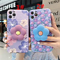 Case For Apple iPhone 12 / iPhone 12 Mini / iPhone 12 Pro Max with Stand / IMD Back Cover Flower TPU