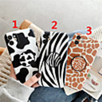 Case For Apple iPhone 12 / iPhone 12 Mini / iPhone 12 Pro Max with Stand / IMD Back Cover Lines / Waves TPU