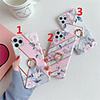 Case For Apple iPhone 12 / iPhone 12 Mini / iPhone 12 Pro Max with Stand / Plating / IMD Back Cover Geometric Pattern / Flower TPU