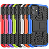 Case For Apple iPhone 12 / iPhone 12 Mini / iPhone 12 Pro Max with Stand Back Cover Lines / Waves TPU / PC