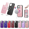 Case For Apple iPhone 12 / iPhone 12 Pro Max / iPhone 12 Pro Shockproof / Magnetic Back Cover Solid Colored PU Leather / TPU