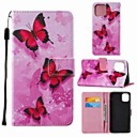 Case For Apple iPhone 12 iPhone 11 Pro Max iPhone 11 Pro Wallet Card Holder with Stand Full Body Cases Pink Butterfly PU Leather TPU for iPhone 11 iPhone Xs Max iPhone Xr iPhone Xs iPhone X