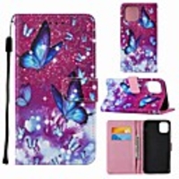 Case For Apple iPhone 12 iPhone 11 Pro Max iPhone 11 Pro Wallet Card Holder with Stand Full Body Cases Purple Butterfly PU Leather TPU for iPhone 11 iPhone Xs Max iPhone Xr iPhone Xs iPhone X