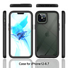 Case For Apple iPhone 12 Mini / iPhone 12 Pro Max / iPhone 11 Pro Max Shockproof / Translucent Back Cover Geometric Pattern / Armor TPU / PC