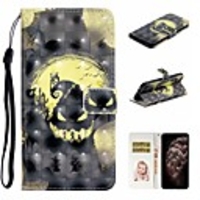 Case For Apple iPhone 12 Mini / iPhone 12 Pro Max / iPhone 11 Pro Max Shockproof / with Stand / Flip Full Body Cases Butterfly / Animal / Skull PU Leather