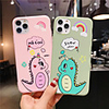 Case For Apple iPhone 12 Mini / iPhone 12 Pro Max / iPhone 12 Pro Shockproof Back Cover Word / Phrase / Cartoon TPU