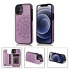 Case For Apple iPhone 12 Pro Max Card Holder with Stand Embossed Back Cover Solid Colored PU Leather iPhone 12 Mini SE 2020 11 Pro XR XS Max 7 8 Plus