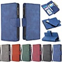 Case For Apple iPhone 12 Pro Max Wallet Card Holder with Stand Full Body Cases Solid Colored PU Leather iPhone SE 2020 11 Pro Max XR XS Max X 7 8 Plus 6 6s Plus