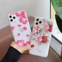 Case For Apple iPhone 5 5C 5S SE 6 6s 7 8 6plus 6splus 7plus 8plus X XR XS XSMax SE(2020) iPhone 11 11Pro 11ProMax Ultra-thin Transparent Pattern Back Cover Animal Flower TPU