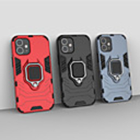 Case For Apple iPhone 5 5s 5c iPhone 6 6s 6p 6sp iPhone 7 8 7P 8P SE(2020) iPhone X iPhone XR XS Max XS iPhone 11 11 Pro 11 Pro Max Ring Holder Back Cover Solid Colored Armor TPU PC