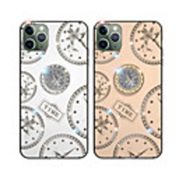 Case For Apple iPhone 6 6s 7 8 6plus 6splus 7plus 8plus X XR XS XSMax SE(2020) iPhone 11 11Pro 11ProMax Rhinestone Ring Holder Pattern Back Cover Word Phrase TPU