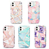 Case For Apple iPhone 6 6s 7 8 6plus 6splus 7plus 8plus X XR XS XSMax SE(2020) iPhone 11 11Pro 11ProMax Shockproof Plating IMD Pattern Back Cover Geometric Pattern Marble TPU