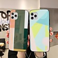 Case For Apple iPhone 6 6s 7 8 6plus 6splus 7plus 8plus X XR XS XSMax SE(2020) iPhone 11 11Pro 11ProMax Shockproof Ultra-thin Pattern Back Cover Geometric Pattern TPU Tempered Glass PC