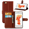 Case For Apple iPhone 6s Plus / iPhone 6s / iPhone 6 Plus Card Holder / Flip Full Body Cases Solid Colored Hard PU Leather