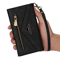 Case For Apple iPhone 7 7P iPhone 8 8P iPhone X iPhone XS XR XS max iPhone 11 11 Pro 11 Pro Max iPhone SE (2020) Wallet Card Holder Full Body Cases Solid Colored PU Leather