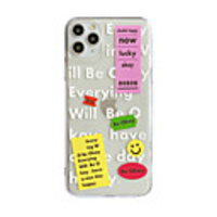Case For Apple iPhone 7 8 7 Plus 8 Plus X XS XR XS Max SE 11 11 Pro 11 Pro Max Pattern Back Cover Transparent TPU Word Phrase