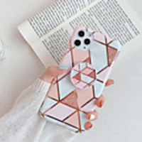 Case For Apple iPhone 7 8 7 Plus 8 Plus X XS XR XS Max SE 11 11 Pro 11 Pro Max with Stand Plating Pattern Back Cover Marble TPU