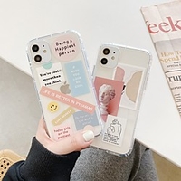 Case For Apple iPhone 7 8 7plus 8plus X XR XS XSMax SE(2020) iPhone 11 11Pro 11ProMax Shockproof Ultra-thin Pattern Back Cover Word Phrase TPU