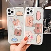 Case For Apple iPhone 7 8 7plus 8plus X XR XS XSMax SE(2020) iPhone 11 11Pro 11ProMax Shockproof Ultra-thin Pattern Back Cover Word Phrase Transparent Animal TPU