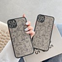 Case For Apple iPhone 7 8 plus SE 2020 X XS XR XS max 11 11 Pro 11 Pro Max Pattern Back Cover Cartoon TPU Embossed cool lines
