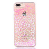 Case For Apple iPhone 8 Plus / iPhone 8 / iPhone 7 Plus Flowing Liquid Back Cover Glitter Shine Hard PC