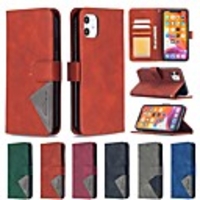 Case For Apple iPhone SE 2020 iPhone 11 Pro Max XR XS Max X 7 8 Plus 6 6s Plus Wallet Card Holder with Stand Full Body Cases Solid Colored PU Leather