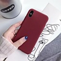 Case For Apple iPhone X / iPhone 8 Plus / iPhone 8 Frosted Back Cover Solid Colored Soft TPU