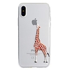 Case For Apple iPhone X / iPhone 8 Plus / iPhone 8 Pattern Back Cover Playing with Apple Logo / Cartoon Soft TPU