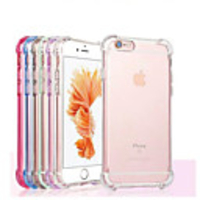 Case For Apple iPhone X / iPhone 8 Plus / iPhone 8 Shockproof / Transparent Back Cover Solid Colored Soft TPU