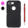 Case For Apple iPhone X / iPhone 8 Plus / iPhone 8 Shockproof / Water / Dirt / Shock Proof / with Windows Full Body Cases Solid Colored Soft Silicone