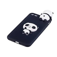 Case For Apple iPhone X / iPhone 8 Plus / iPhone 8 Shockproof Back Cover Cartoon / 3D Cartoon / Panda Soft TPU