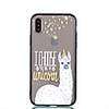 Case For Apple iPhone X / iPhone 8 Plus / iPhone 8 Transparent / Embossed / Pattern Back Cover Word / Phrase / Cartoon Hard PC