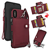 Case For Apple iPhone X / iPhone 8 Plus / iPhone 8 Wallet / Card Holder / Shockproof Back Cover Solid Colored Hard PU Leather