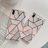 Case For Apple iPhone XR / iPhone XS / iPhone XS Max Shockproof Back Cover Geometric Pattern / Marble TPU