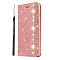 Case For Apple iPhone XR / iPhone XS Max / iPhone X Card Holder / Magnetic / Glitter Shine Full Body Cases Solid Colored / Glitter Shine PU Leather / TPU