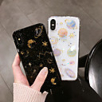 Case For Apple iPhone XR / iPhone XS Max / iPhone X Transparent / Glitter Shine Back Cover Transparent / Glitter Shine Soft Silicone