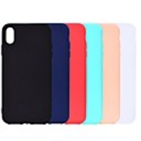Case For Apple iPhone XR / iPhone XS Max Frosted / Shockproof Back Cover Solid Colored Soft TPU for iPhone 5/SE/5s/ 6/6s Plus/7/8 Plus/XS/X