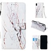 Case For Apple iPhone XR / iPhone XS Max Magnetic / Flip / with Stand Full Body Cases Marble Hard PU Leather for iPhone 5/SE / 5s/6/6s Plus/7/8 Plus/XS/X
